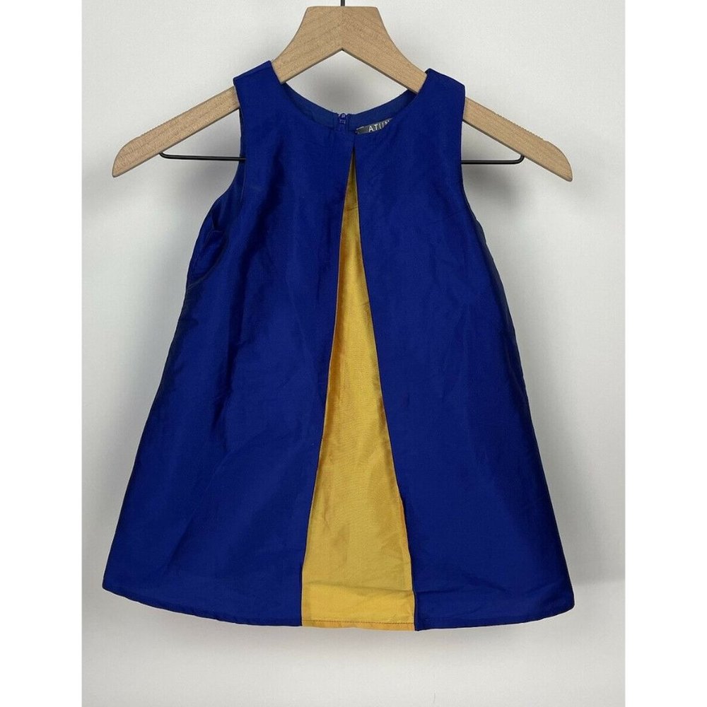 ATUN A.T.U.N. All Things Uber Nice Girls Size 5-6  Blue Gold Yellow Fancy Dress